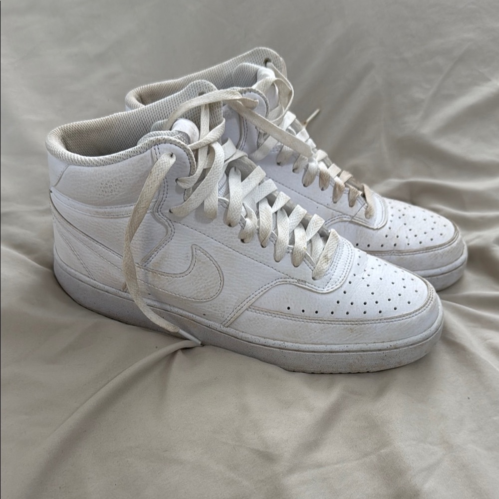 White High-Top Sneakers